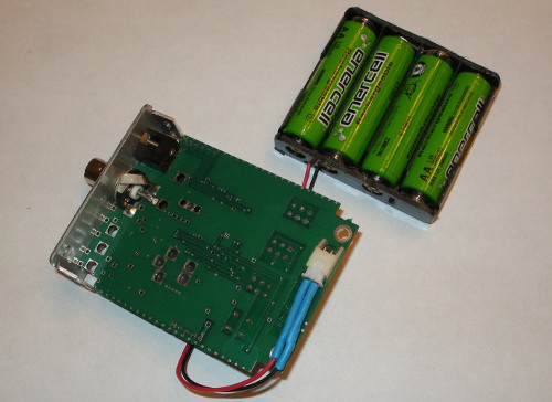 Battery pack connected for testing