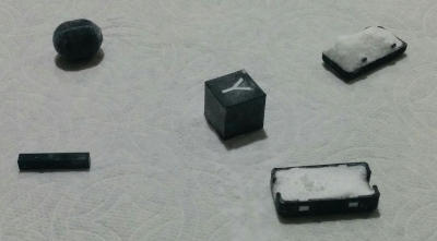 Prints partially extracted from salt